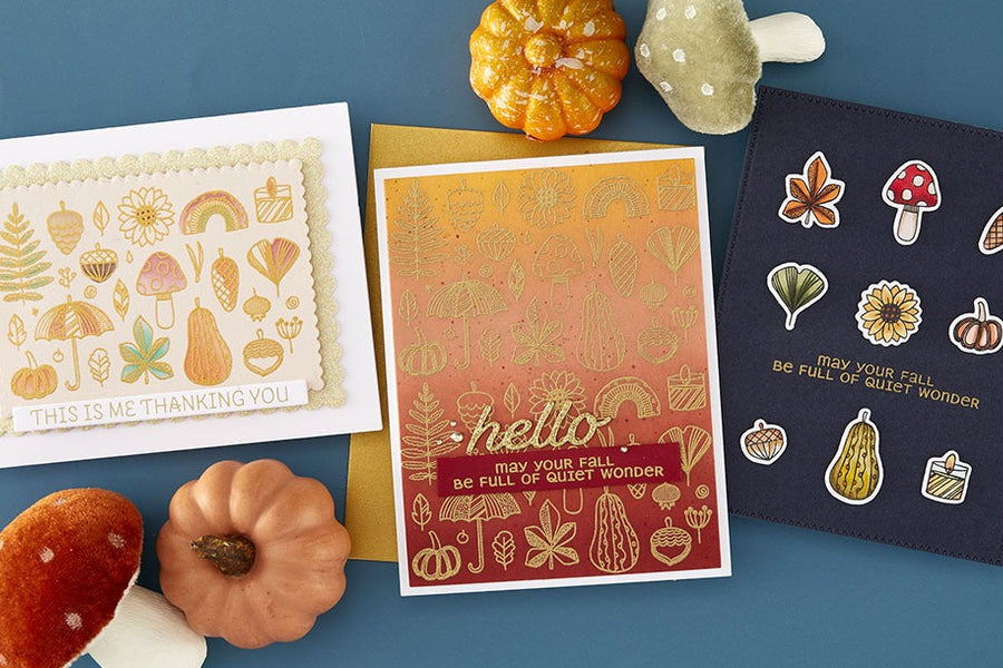 September 2025 Clear Stamp + Die of the Month Preview & Tutorials – Autumn Whim