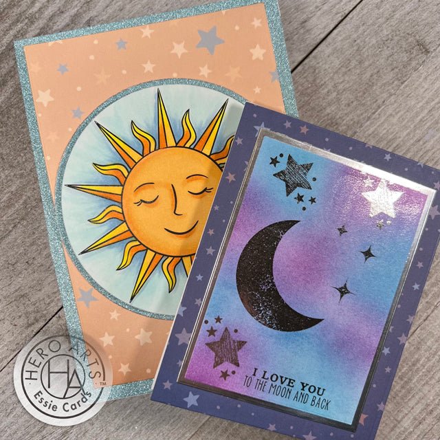 Celestial Digital Cardmaking with our Guest Essie! - Hero Arts