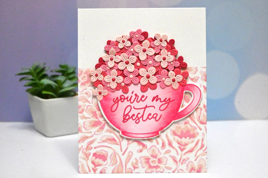 Hydrangea teacup card
