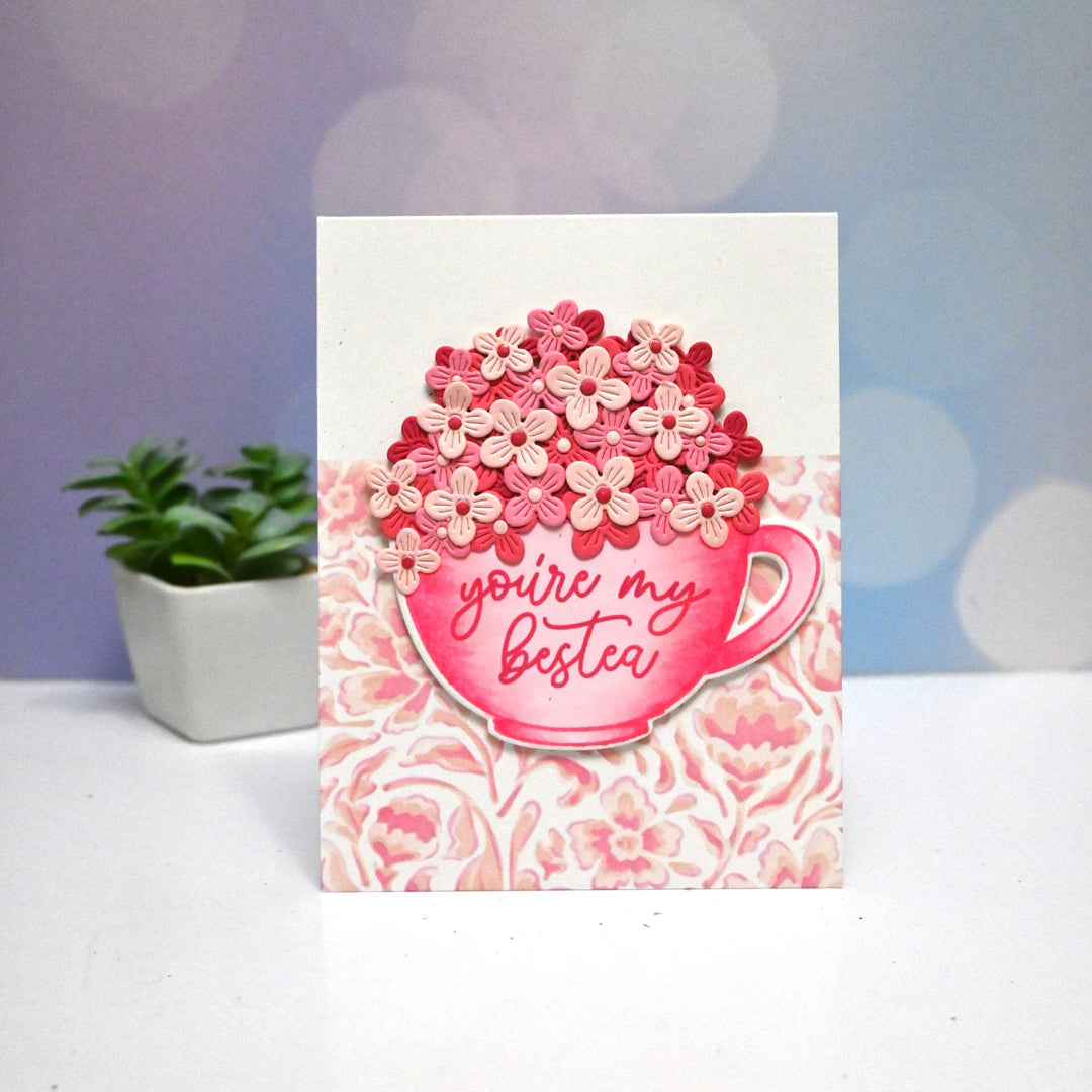 Hydrangea teacup card