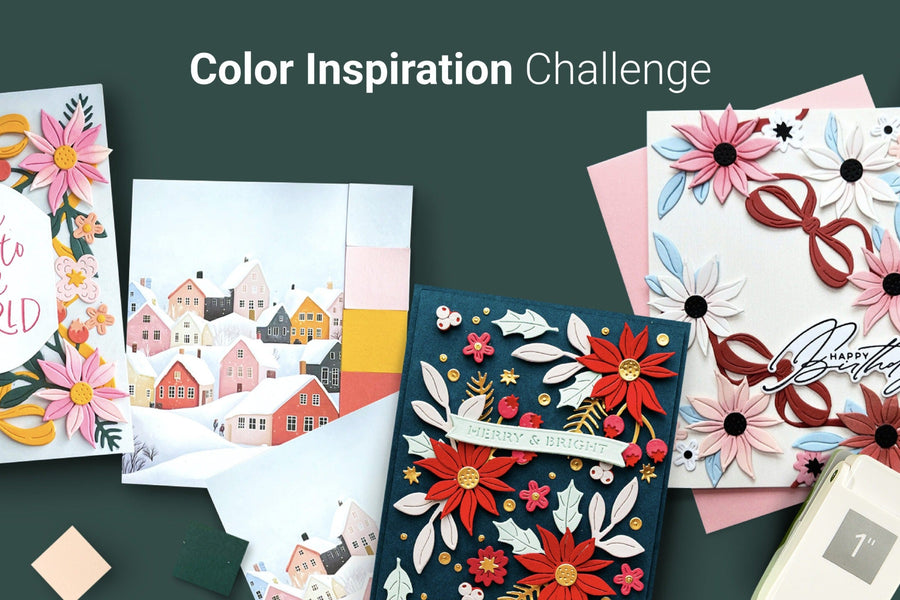 Color Inspiration Challenge: 3 Designers, 1 Holiday DIY Color Deck Card