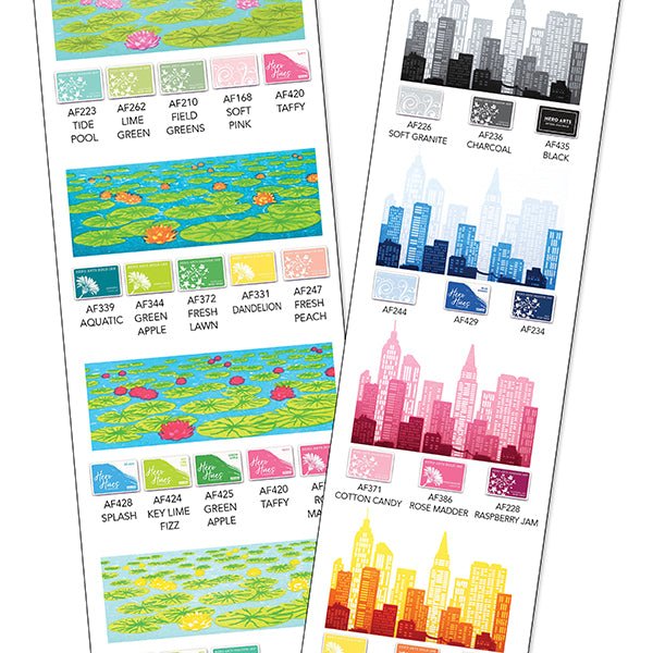 Color Layering Charts: Lily Pad + City HeroScapes - Hero Arts