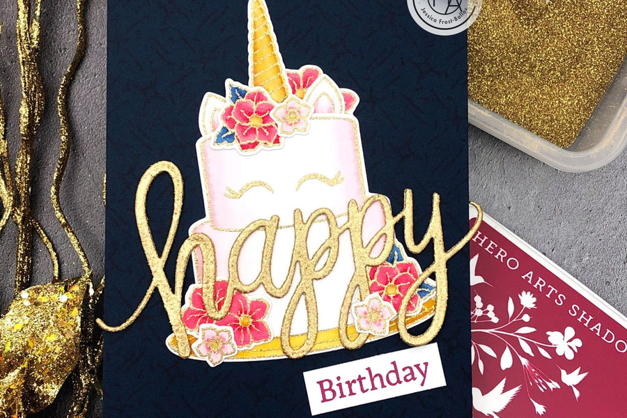 Creating Glittery Sentiments with Embossing Powder