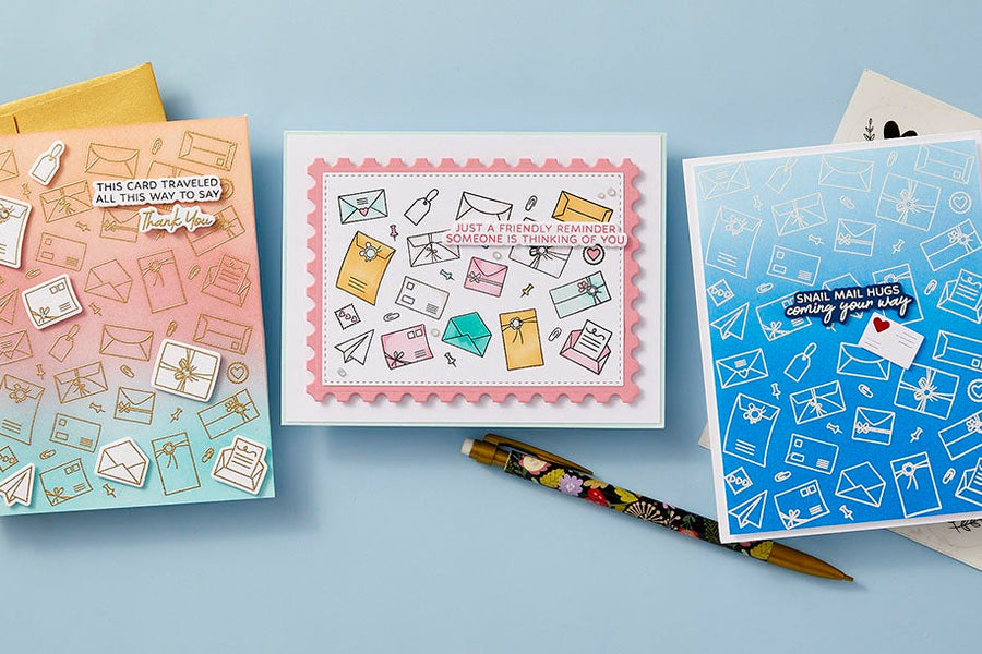 April 2025 Clear Stamp + Die of the Month Preview & Tutorials – Send & Seal