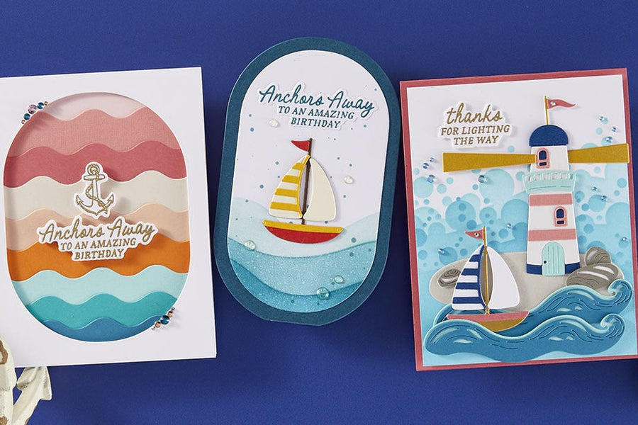 June 2025 Clear Stamp + Die of the Month Preview &amp; Tutorials – Anchors Away