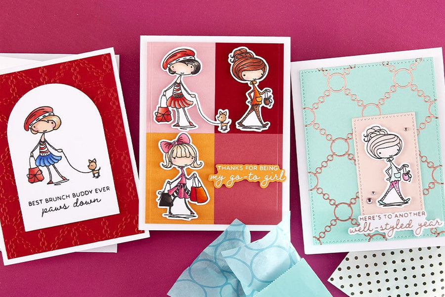 November 2025 Clear Stamp + Die of the Month Preview & Tutorials – Go-To Girl