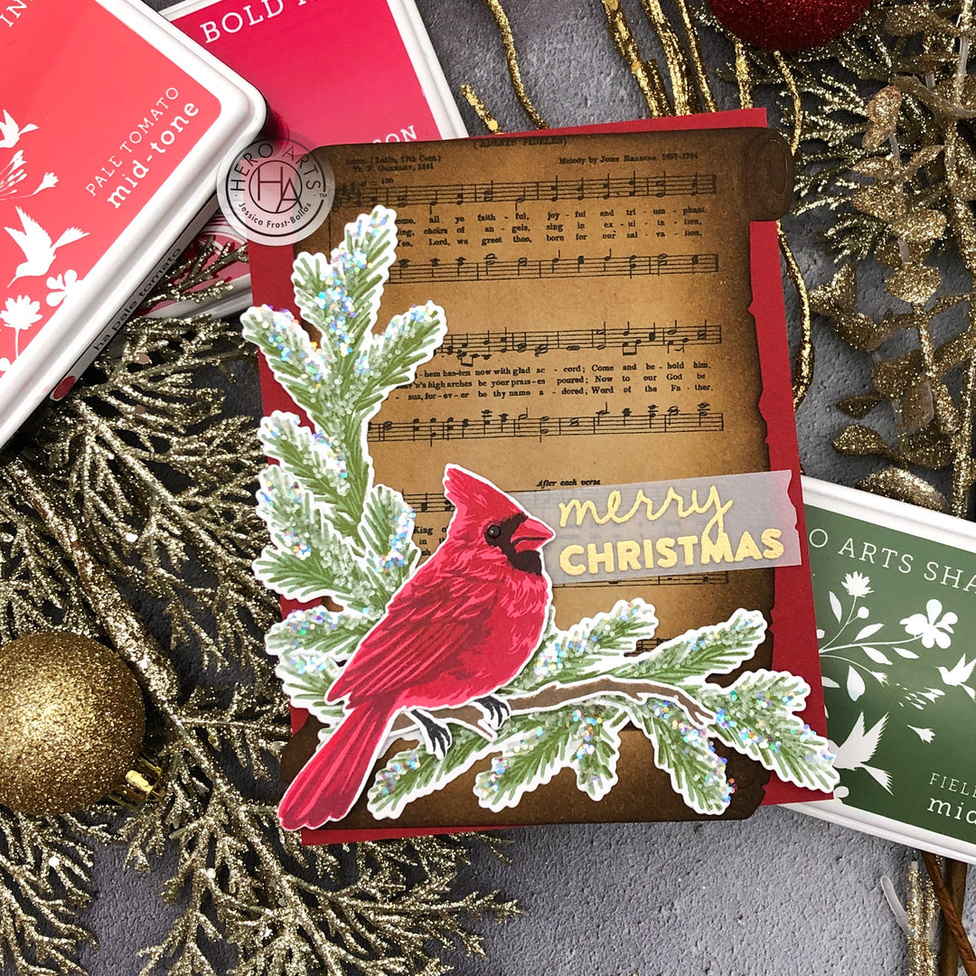 "Customizing" Die-Cuts to Create a Holiday Card - Hero Arts