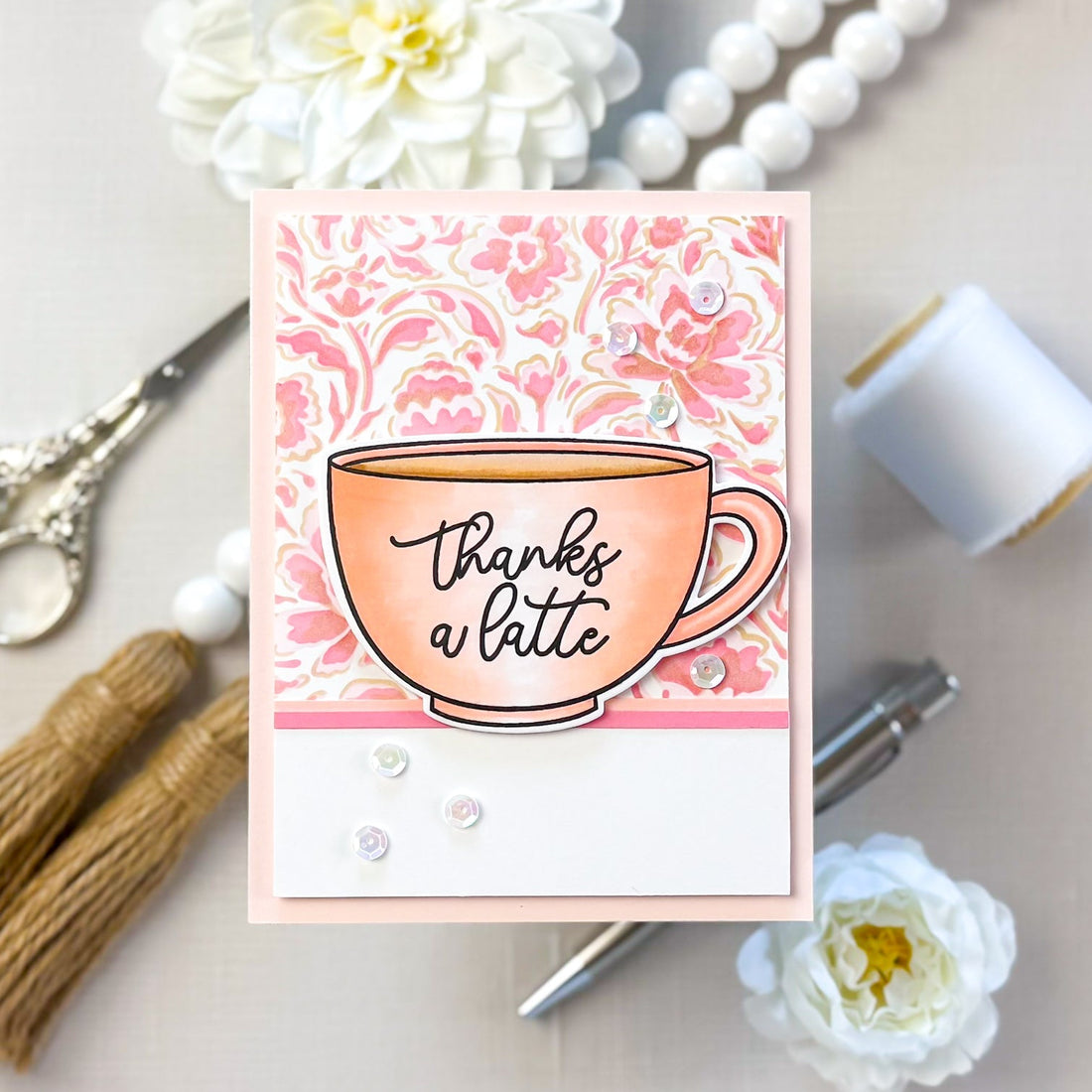 Video: Layered Stenciling + a Caffeinated Thank You