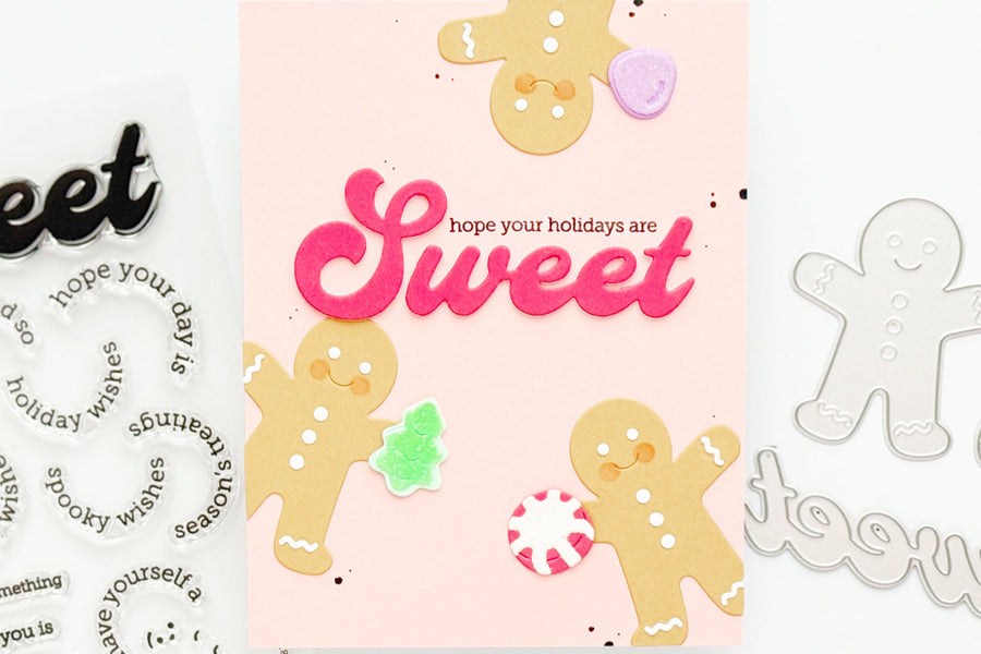 beary sweet holiday gingerbread pop-up card