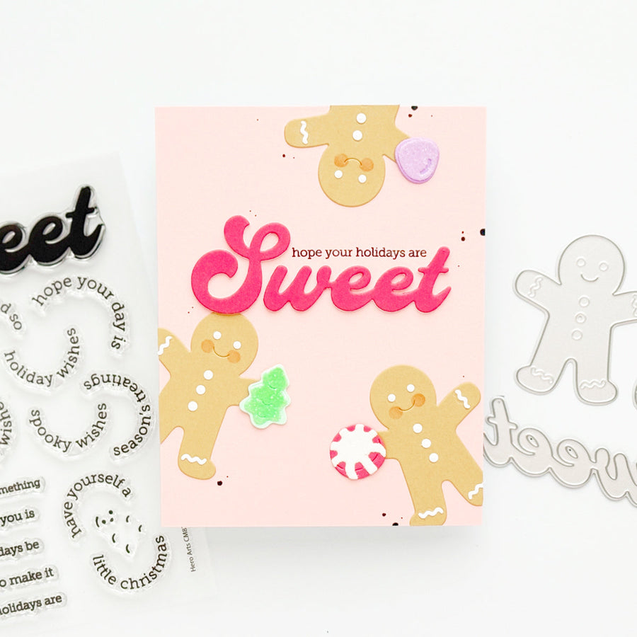 beary sweet holiday gingerbread pop-up card