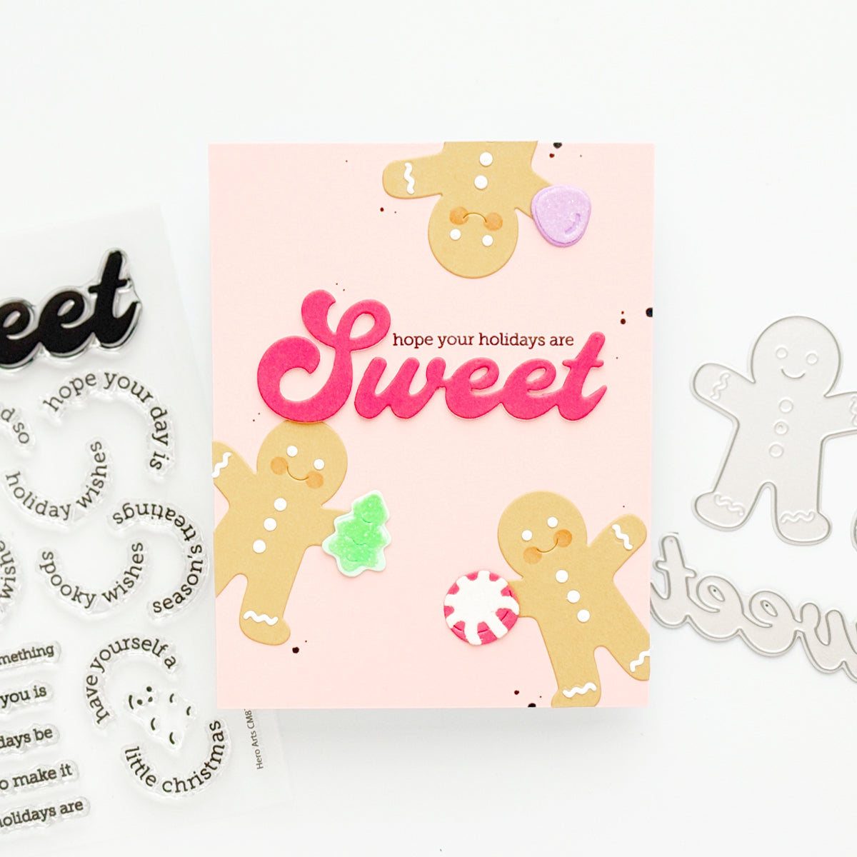beary sweet holiday gingerbread pop-up card