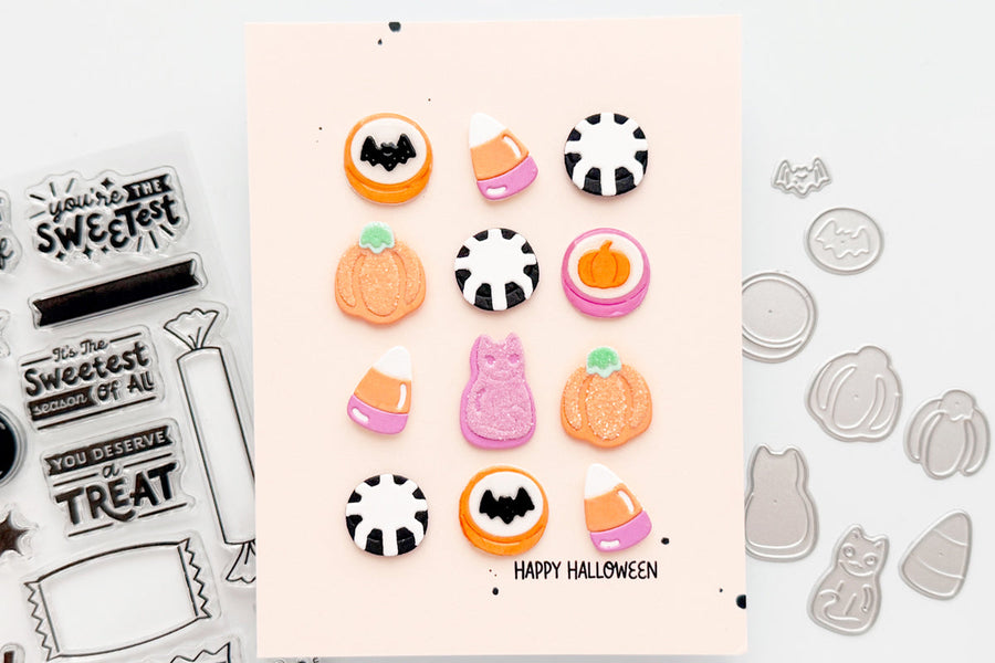 beary sweet halloween candy card
