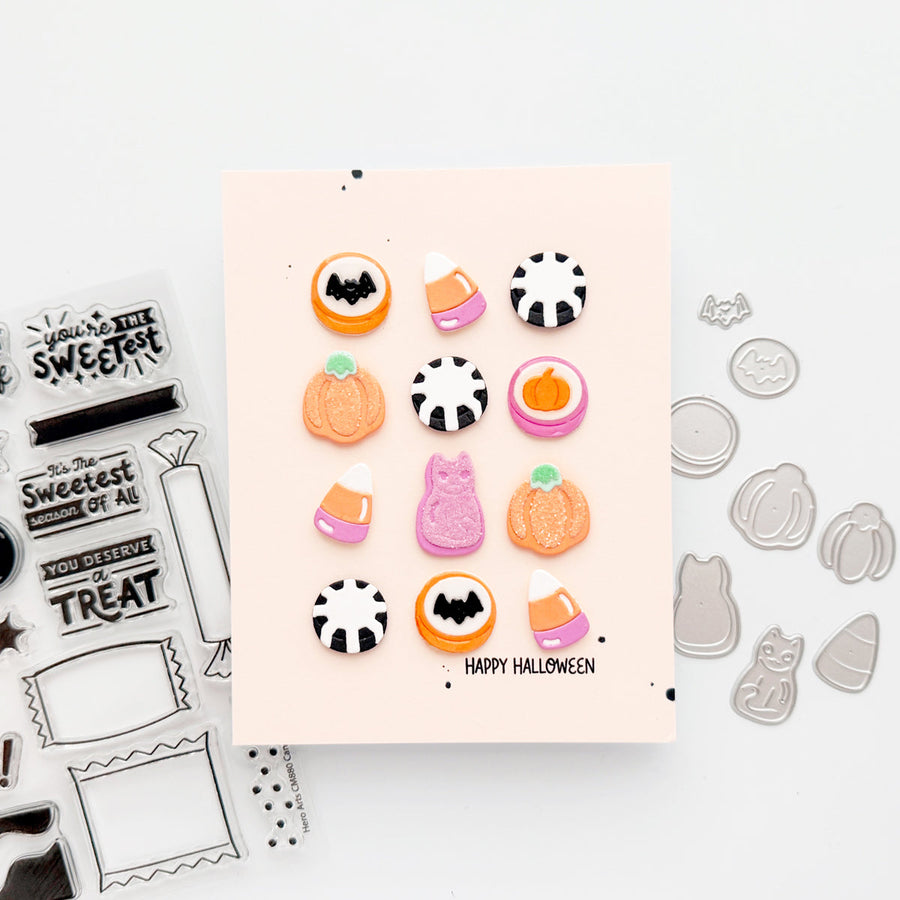 beary sweet halloween candy card