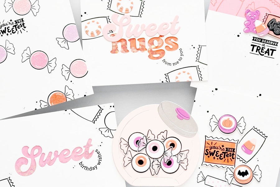 beary sweet halloween candy wrapper cards