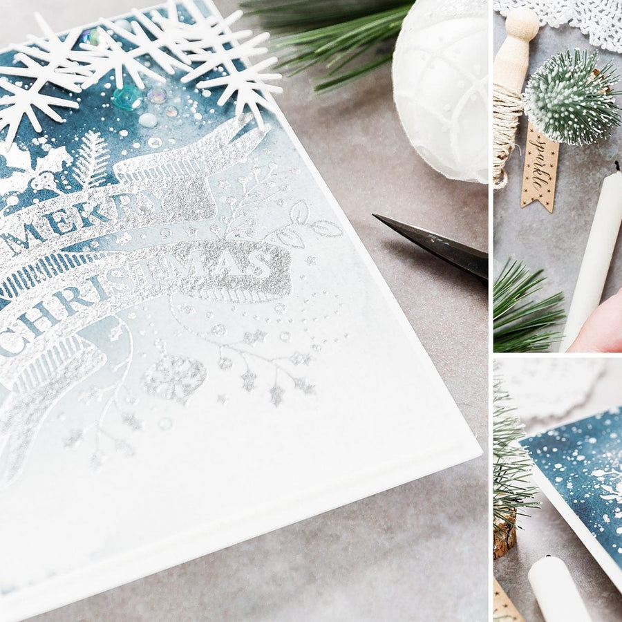Video: Foiled Watercoloured Christmas Card with Debby Hughes