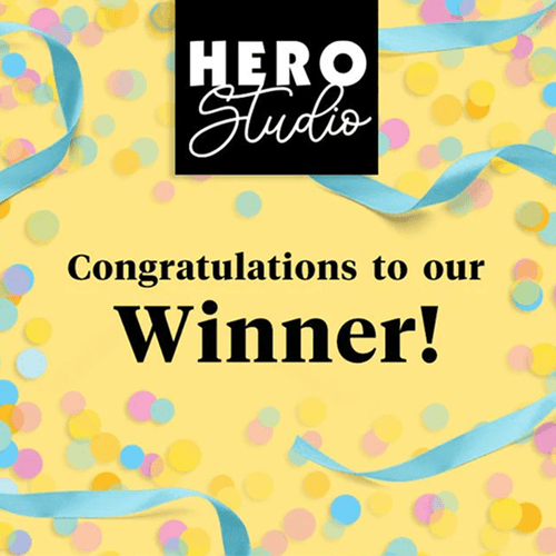 December Hero Studio Blog Hop Winner - Hero Arts