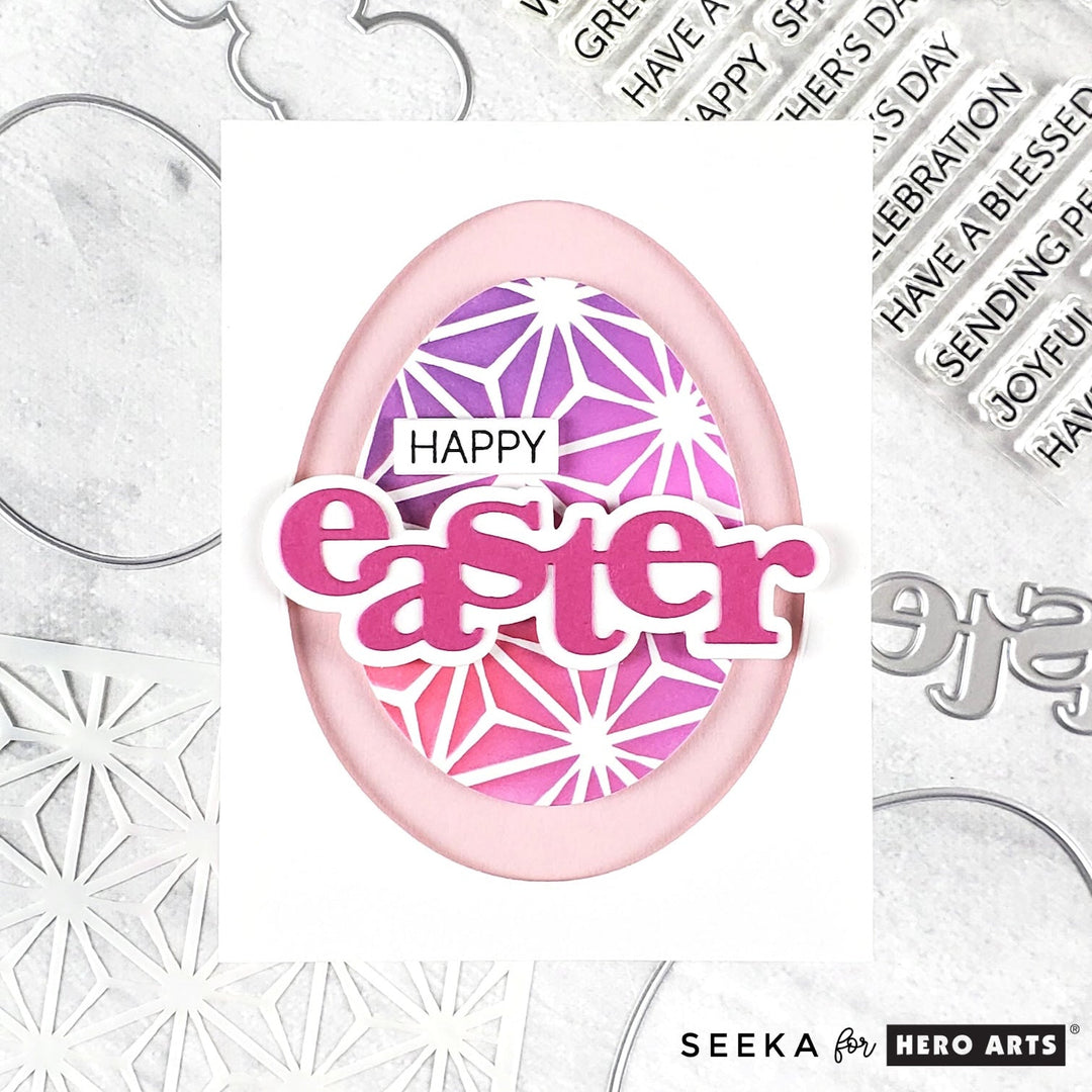 Asana Stenciled Easter Egg