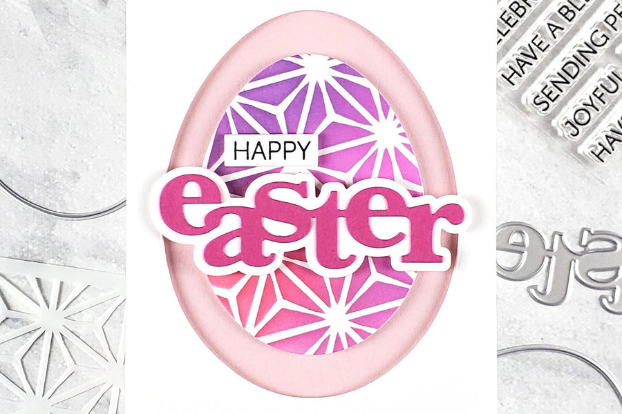 Asana Stenciled Easter Egg