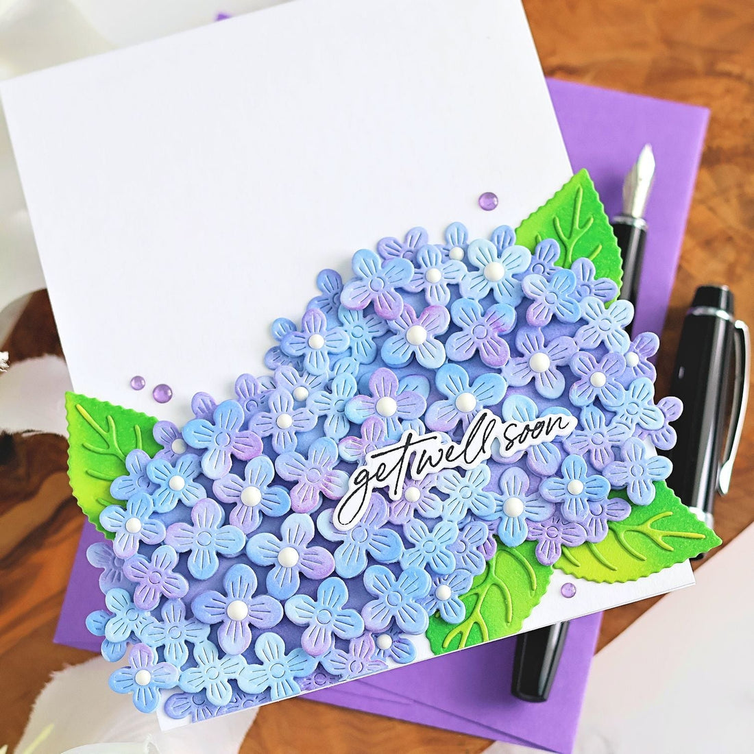 Layered Hydrangeas by Michelle Short for Hero Arts