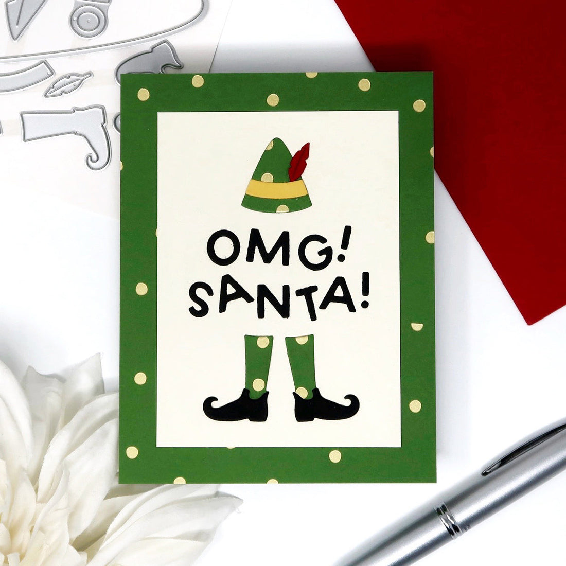 Hot Foil Meets Holiday Fun with the Sassy Elf Die