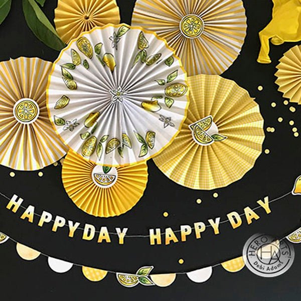 DIY with Debi: Lemony Rosette Decorations