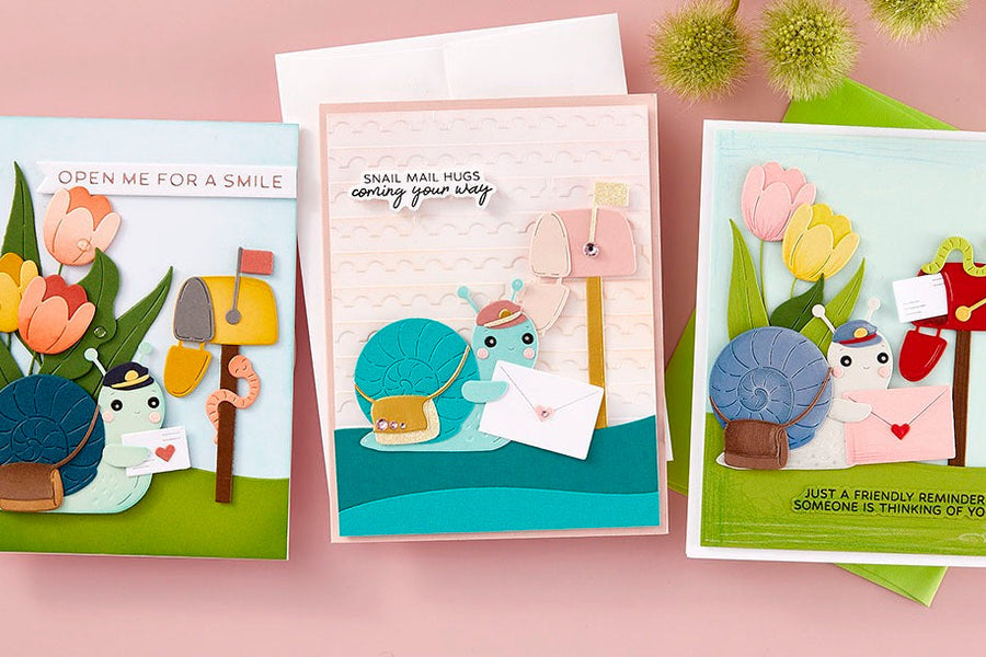 April 2025 Small Die of the Month Preview & Tutorials – Snail Mail Post