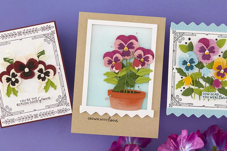 April 2026 Small Die of the Month Preview & Tutorials – Pansy Seed Co.
