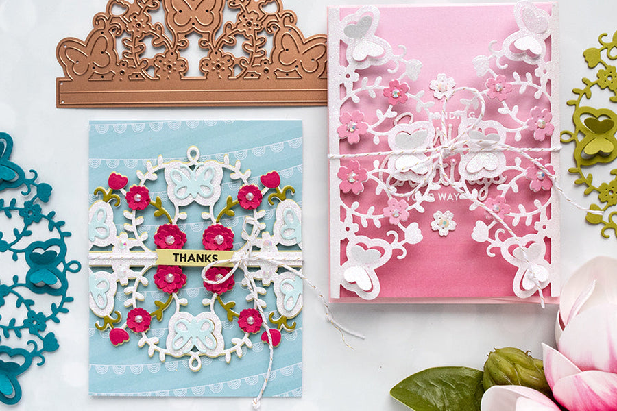 February 2019 Small Die of the Month is Here – Spring Flutter!