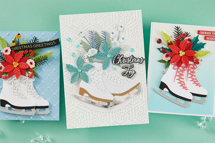 July 2024 Small Die of the Month Preview & Tutorials – Skating into the Holidays