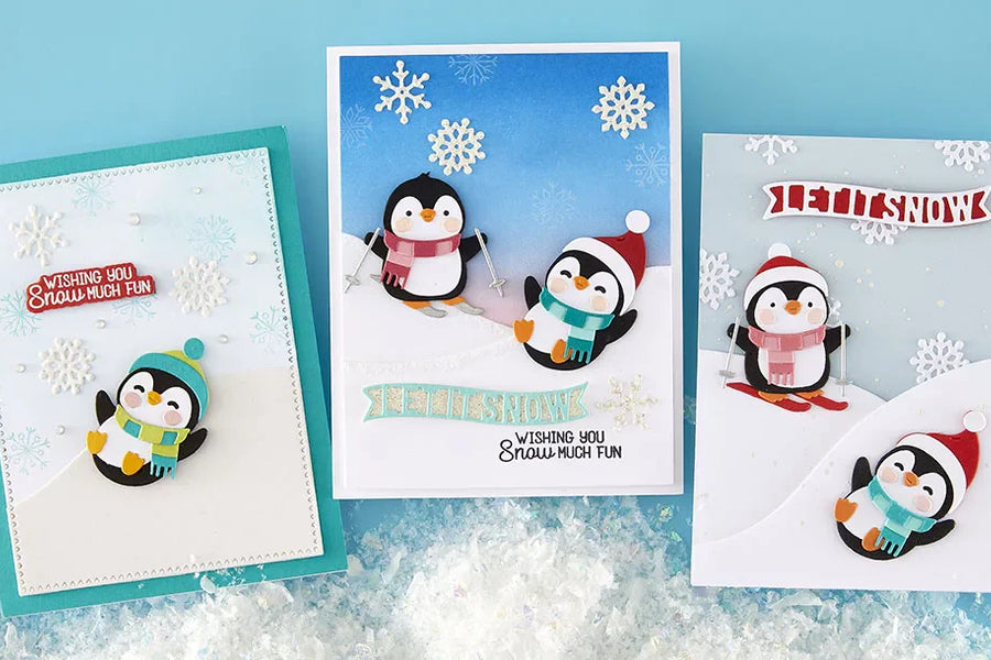 July 2026 Small Die of the Month Preview & Tutorials – Snow Much Fun