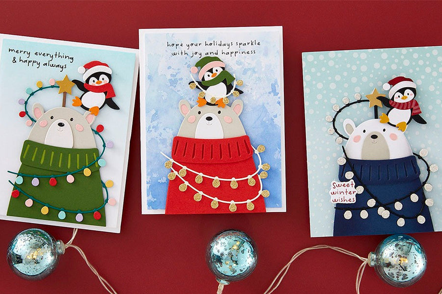 October 2024 Small Die of the Month Preview & Tutorials – Festive Friends