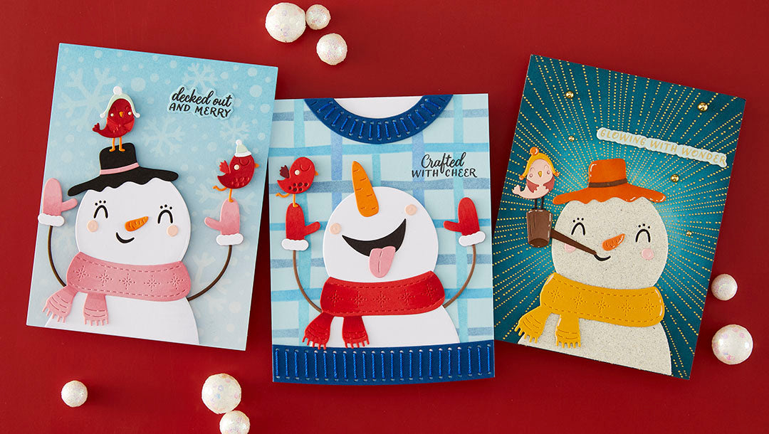 October 2026 Small Die of the Month Preview & Tutorials – Frosty Tweet Friends