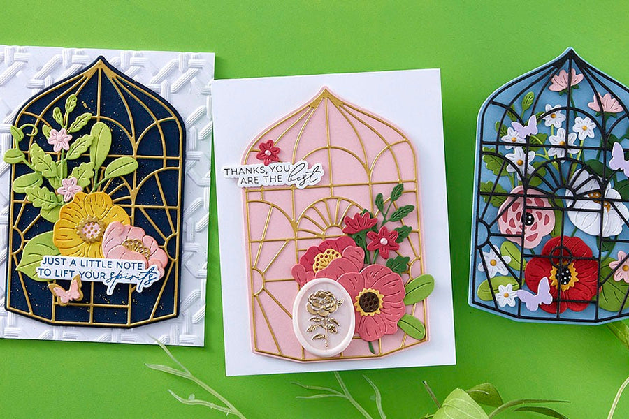 January 2025 Large Die of the Month Preview & Tutorials – Botanical Atrium