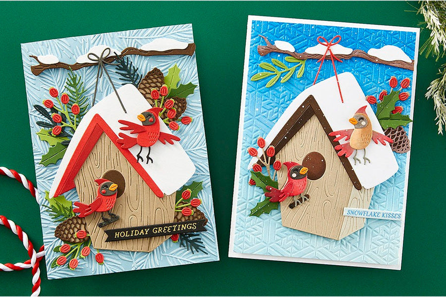 July 2024 Large Die of the Month Preview & Tutorials – Snowcapped Holidays