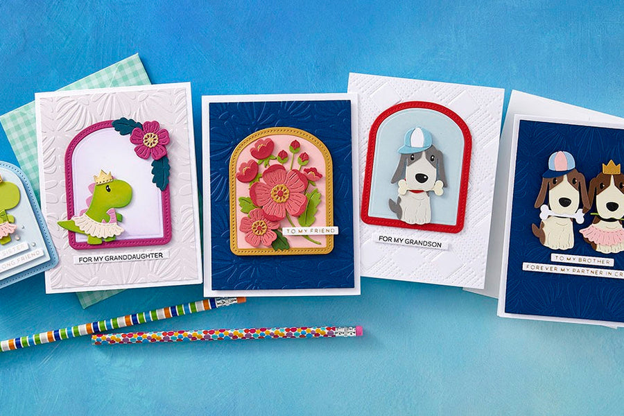 March 2025 Large Die of the Month Preview & Tutorials – Family & Friends Vignettes