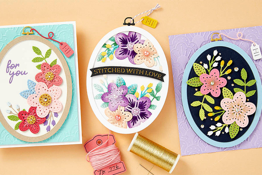 April 2024 Stitching Die of the Month Preview & Tutorials – Stitched Wall Hanging