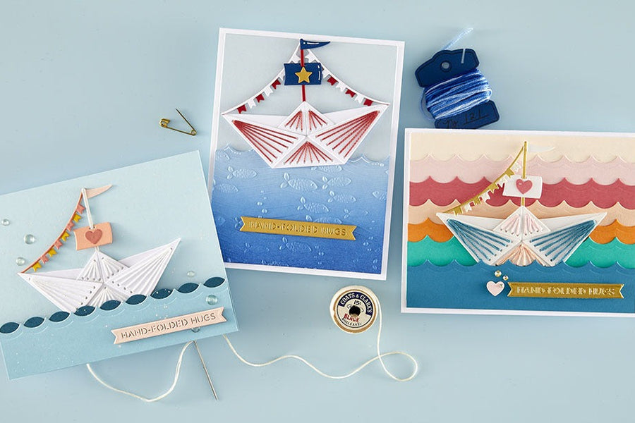 August 2025 Stitching Die of the Month Preview & Tutorials – Hand-Folded Stitch