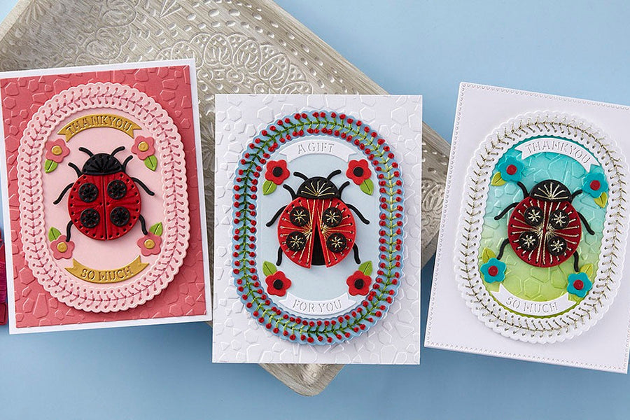 January 2025 Stitching Die of the Month Preview & Tutorials – Stitched Ladybug