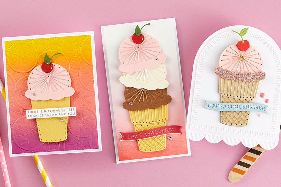 June 2024 Stitching Die of the Month Preview & Tutorials – Stitched Ice Cream