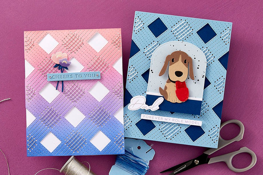 March 2025 Stitching Die of the Month Preview & Tutorials – Diamond Knit