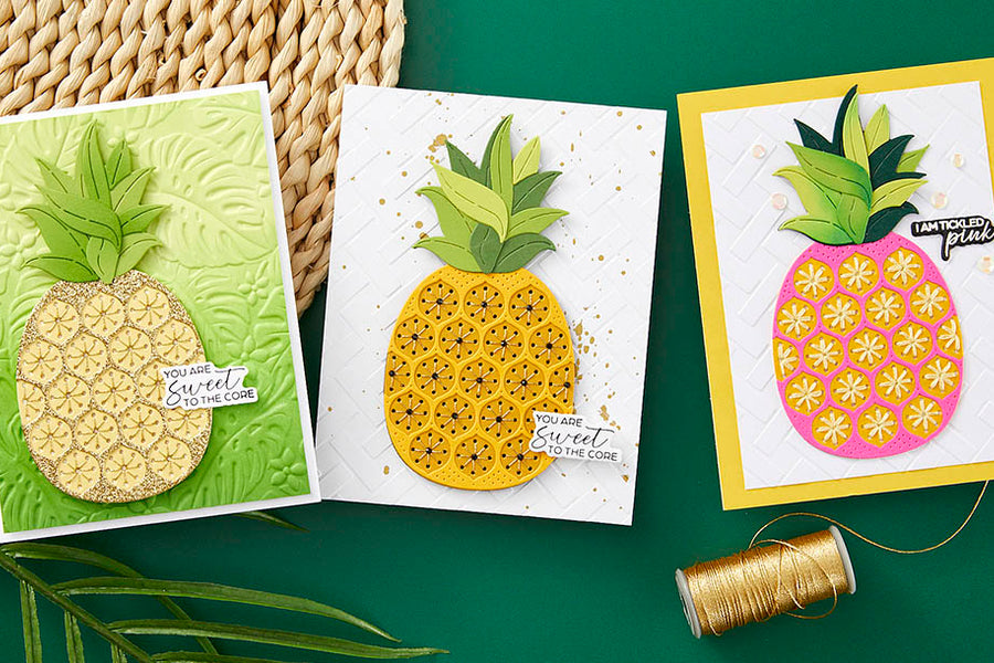 May 2024 Stitching Die of the Month Preview & Tutorials – Stitched Pineapple