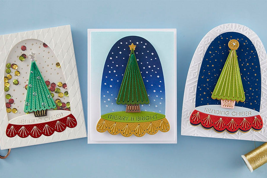 October 2024 Stitching Die of the Month Preview & Tutorials – Merry & Bright Cloche