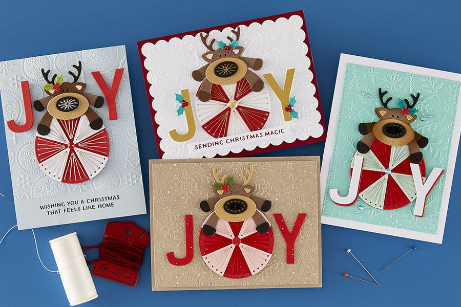 October 2025 Stitching Die of the Month Preview & Tutorials – Peppermint Prancer