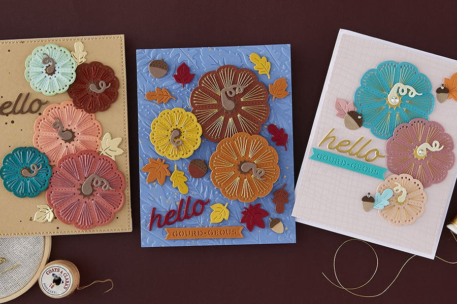 September 2025 Stitching Die of the Month Preview & Tutorials – Stitched Pumpkin Tops