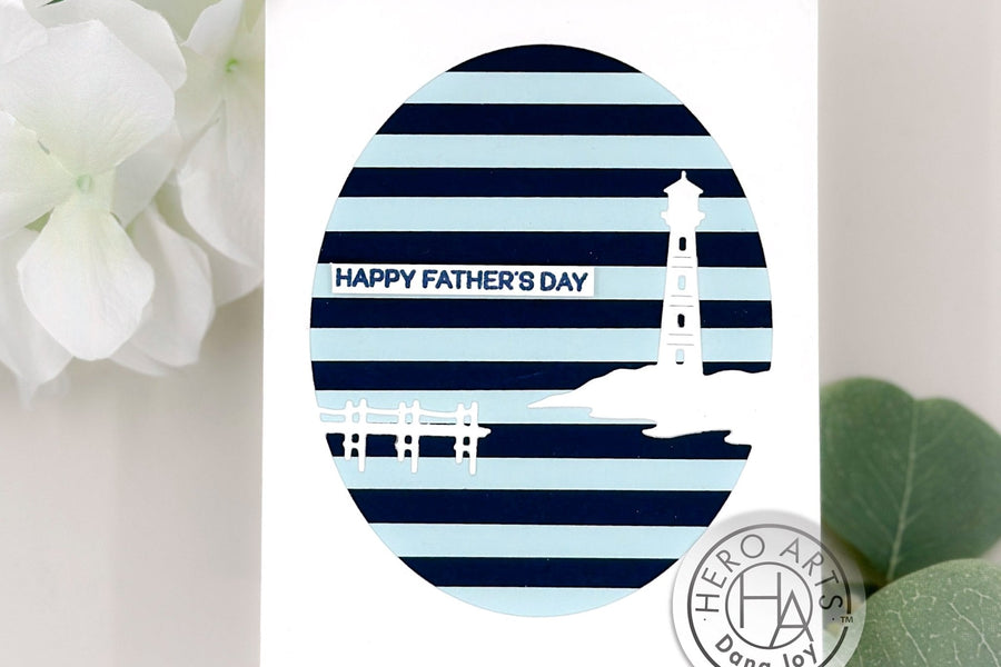 Easy Striped Father's Day Card