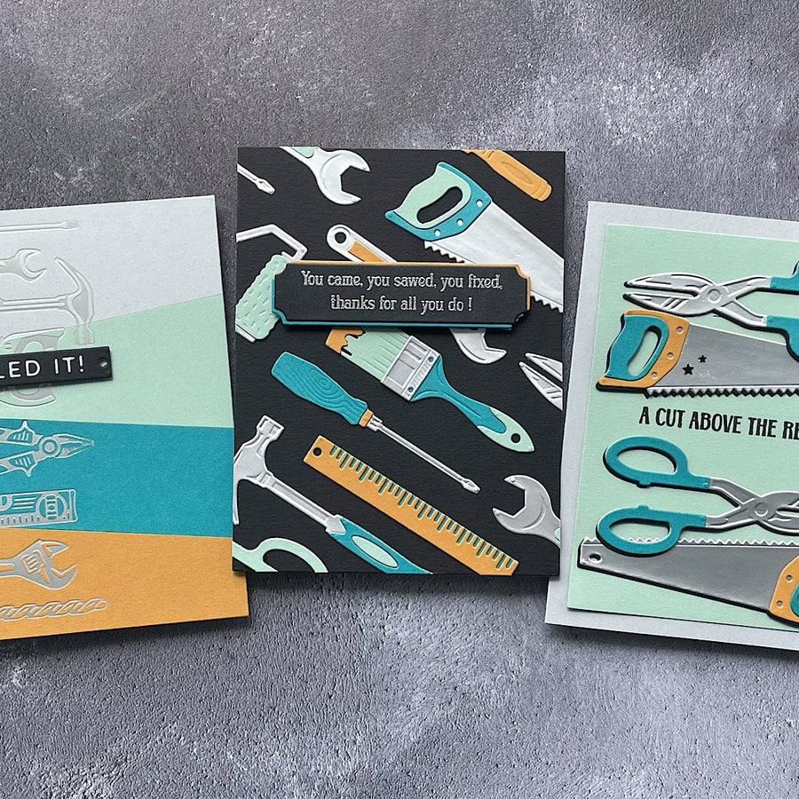 More Masculine Cards Ideas with Toolbox Essentials