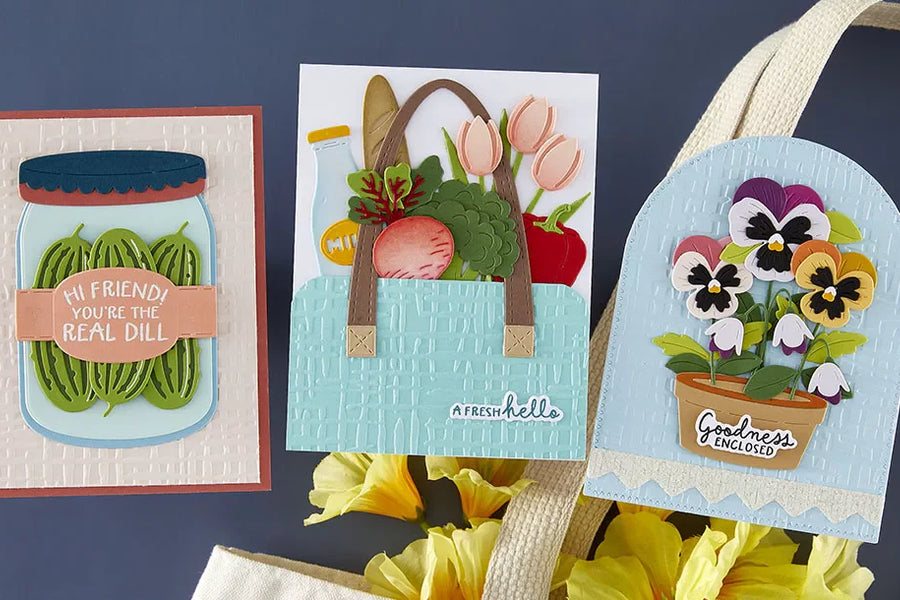 April 2026 2D Embossing Folder of the Month Preview & Tutorials – Market Weave