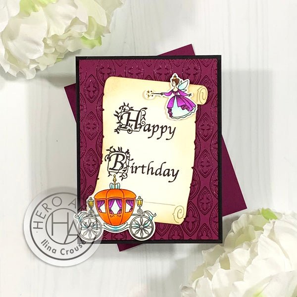 Fairytale Book Alphabet Birthday - Hero Arts