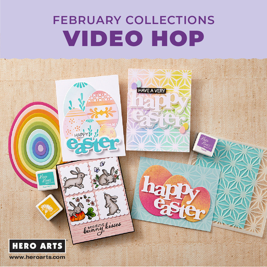 February Hero Creating Die Cuts with Sparkle and Shine – Hero Arts