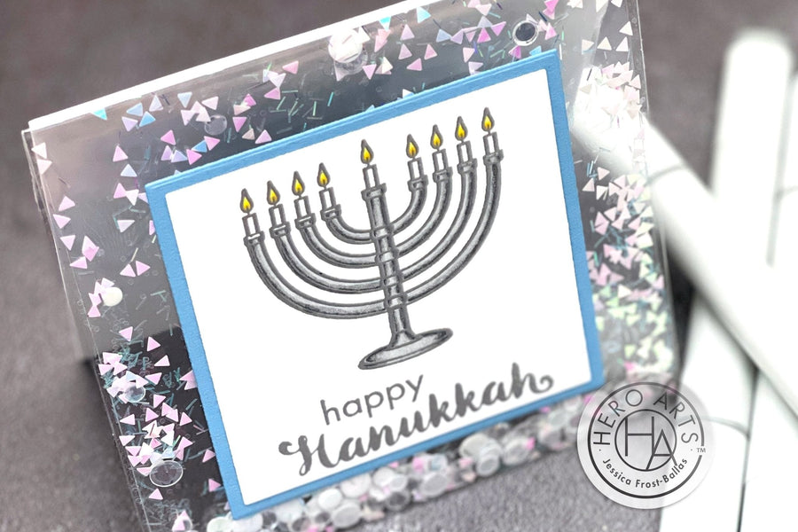 Flat See Through Hanukkah Shaker